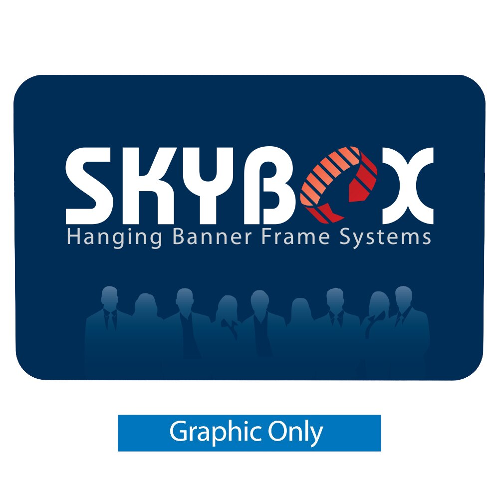 8ft Hanging Banner Flat Panels — 96 in Graphic Only